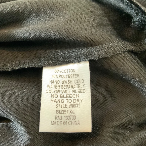 Umgee USA Women’s Black Long Sleeve Dress – Size 1XL – Cotton Blend (C114) - Picture 8 of 8